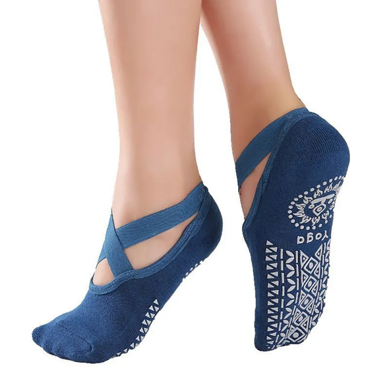 Anti-Slip Ballet Yoga Socks: Stylish Comfort for Active Women