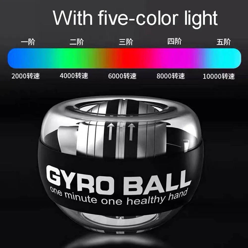 LED Power Wrist Ball Gyroscopic Muscle Trainer