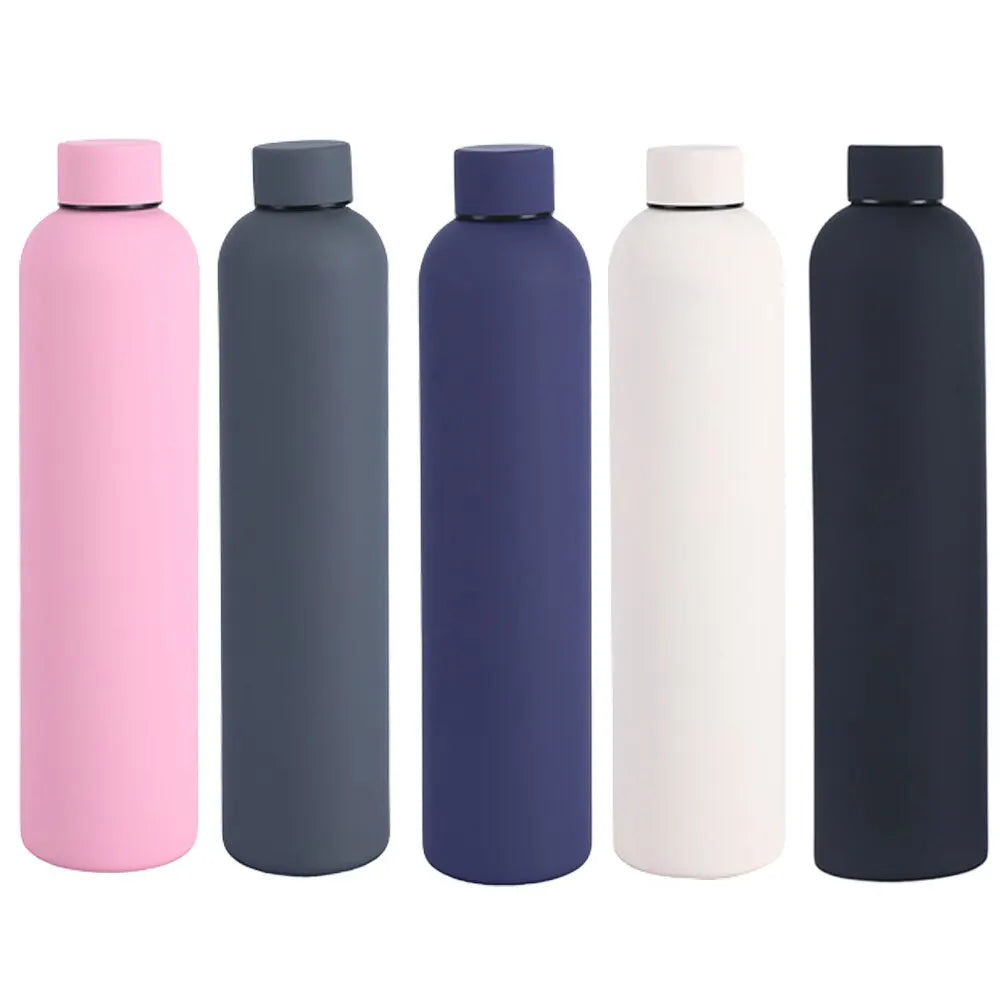 Sleek Stainless Steel Large Double Wall Water Bottle 1000ml