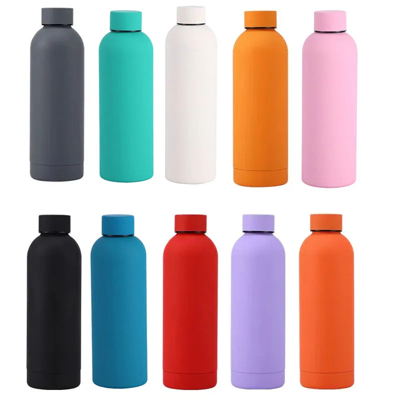 Sleek Stylish Stainless Steel Double Wall Water Bottle 500ml/ 750ml